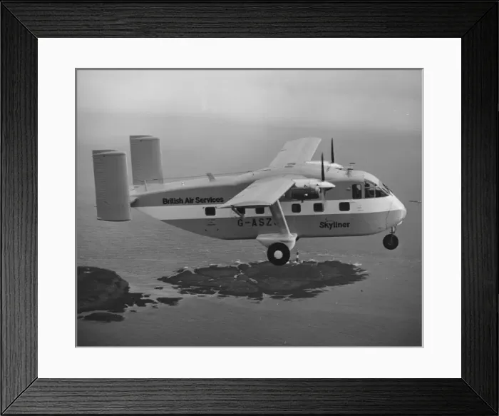 Framed Print : Short SC7 Skyvan -Brit Air Services Framed Print : Short SC7 Skyvan -Brit Air Services