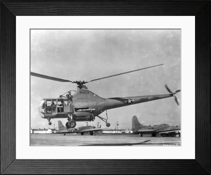Framed Print : Sikorsky H-5 -both the US Army Air Force and US Navy we Framed Print : Sikorsky H-5 -both the US Army Air Force and US Navy we