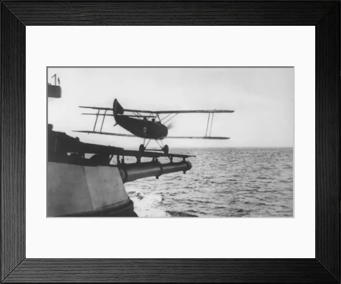 Framed Print : Sopwith 1. 5 Strutter taking off from ship Framed Print : Sopwith 1. 5 Strutter taking off from ship