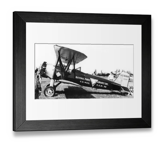Framed Print : Stearman C3MB of National Parks Airways Framed Print : Stearman C3MB of National Parks Airways