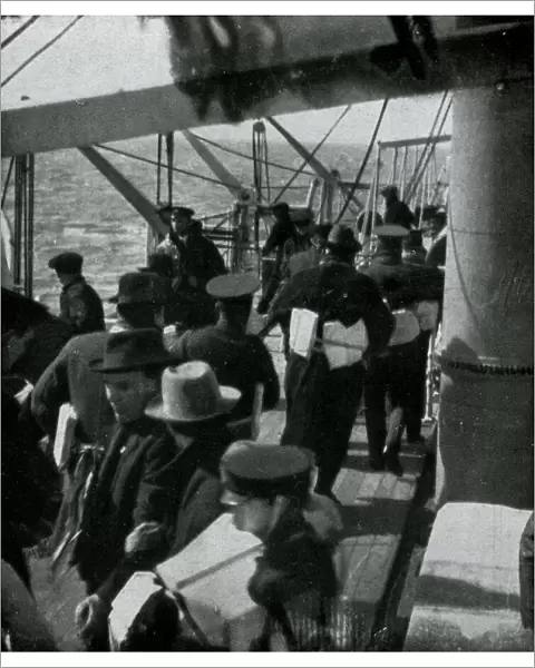 WW1 - Lifebelted passengers - Torpedoing of RMS Falaba