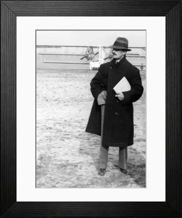 Framed Print : Voisin, Gabriel, designer pilot and manufacturer with h Framed Print : Voisin, Gabriel, designer pilot and manufacturer with h