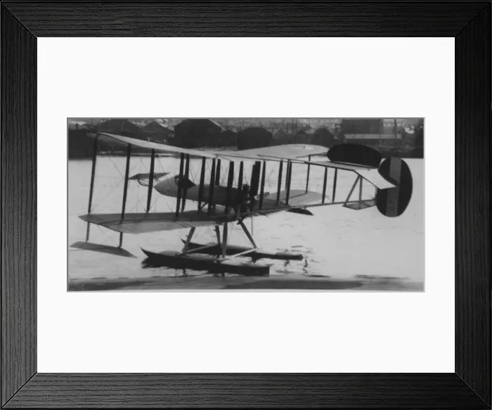 Framed Print : Wight Trainer Seaplane first of only two built Although Framed Print : Wight Trainer Seaplane first of only two built Although