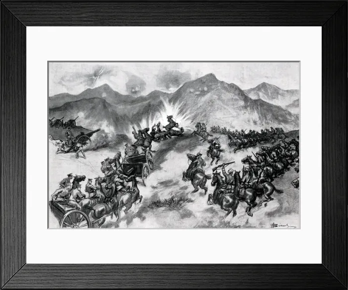 Framed Print : WW1 - Australian Infantry advancing to battle in Turkey Framed Print : WW1 - Australian Infantry advancing to battle in Turkey