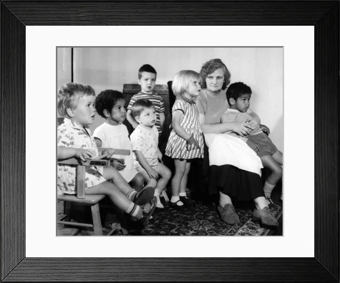 Framed Print : Children at a nursery school, Balham, SW London Framed Print : Children at a nursery school, Balham, SW London