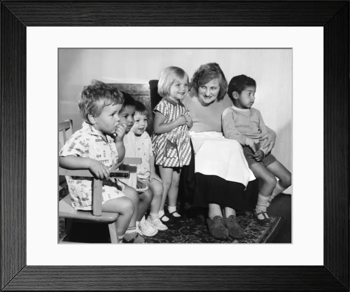 Framed Print : Children at a nursery school, Balham, SW London Framed Print : Children at a nursery school, Balham, SW London