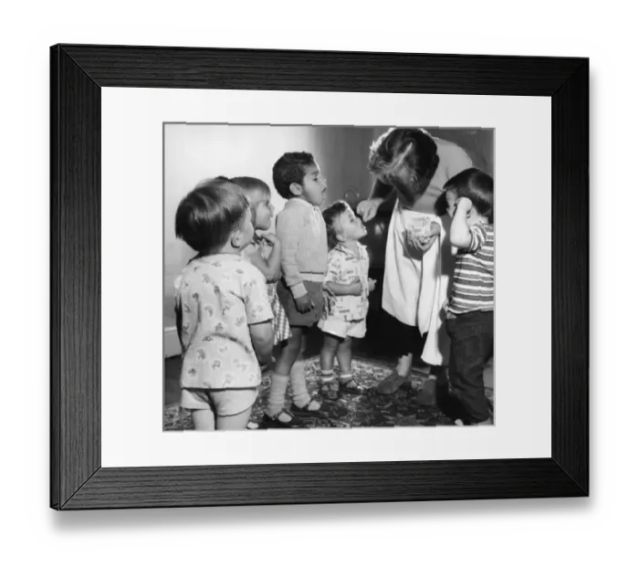 Framed Print : Children at a nursery school, Balham, SW London Framed Print : Children at a nursery school, Balham, SW London