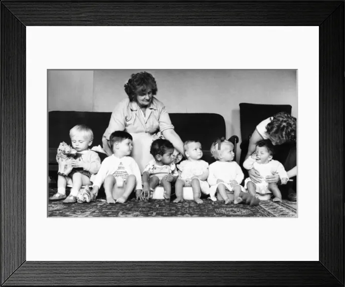 Framed Print : Children at a nursery school, Balham, SW London Framed Print : Children at a nursery school, Balham, SW London