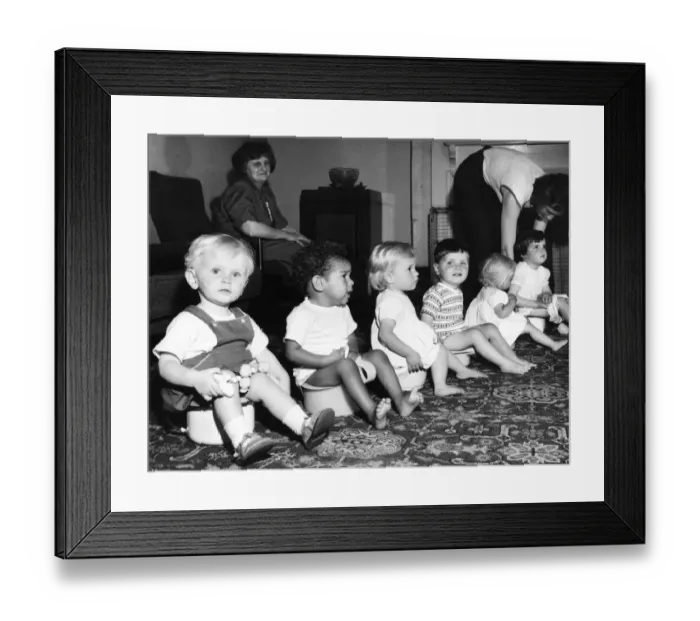 Framed Print : Children at a nursery school, Balham, SW London Framed Print : Children at a nursery school, Balham, SW London