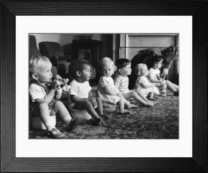 Framed Print : Children at a nursery school, Balham, SW London Framed Print : Children at a nursery school, Balham, SW London