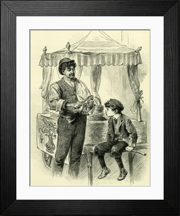 Framed Print : Ice cream seller