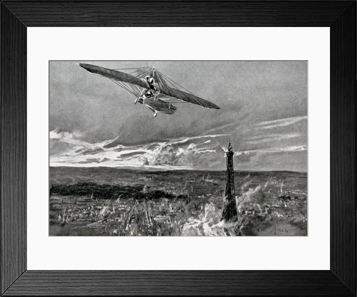 Framed Print : WW1 - German aircraft over Paris Framed Print : WW1 - German aircraft over Paris