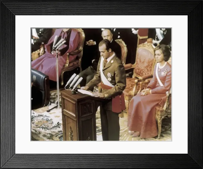 Framed Print : King Juan Carlos I inauguration Framed Print : King Juan Carlos I inauguration