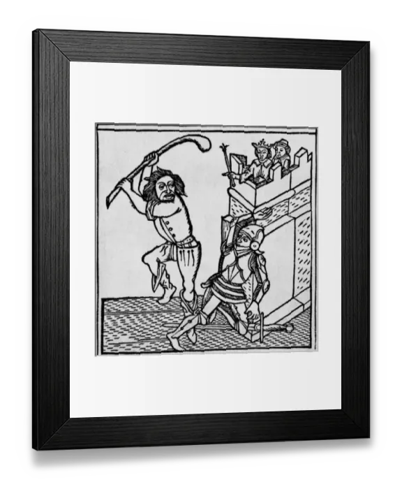 Framed Print : The citizen & the knight Framed Print : The citizen & the knight