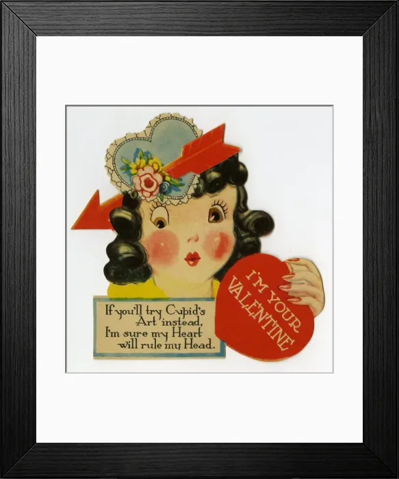 Framed Print : Valentine card Framed Print : Valentine card