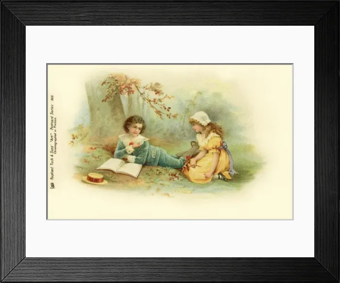 Framed Print : Rmantic woodland scene Framed Print : Rmantic woodland scene