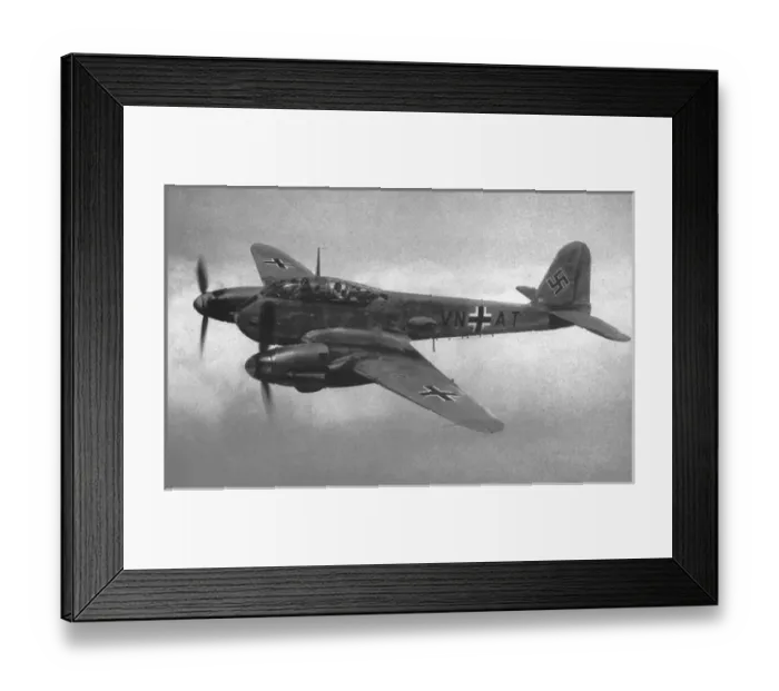 Framed Print : Messerschmitt Me 410A -a belated effort to rectify Framed Print : Messerschmitt Me 410A -a belated effort to rectify