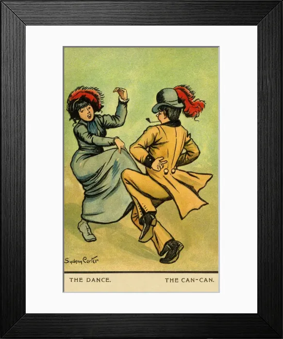 Framed Print : The can-can Framed Print : The can-can