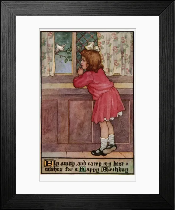Framed Print : Young girl at a window Framed Print : Young girl at a window