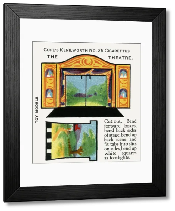 Framed Print : Theatre. Copes Toy Models (The Country Fair) cigarette cards Framed Print : Theatre. Copes Toy Models (The Country Fair) cigarette cards