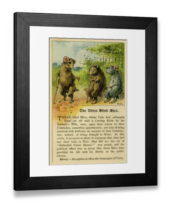 Framed Print : The three blind mice Framed Print : The three blind mice