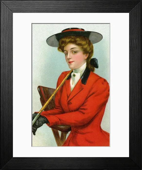 Framed Print : Horsewoman with a crop Framed Print : Horsewoman with a crop