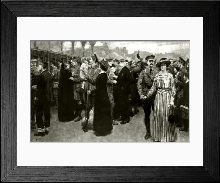 Framed Print : WW1 - The Trench Train at London Victoria Framed Print : WW1 - The Trench Train at London Victoria