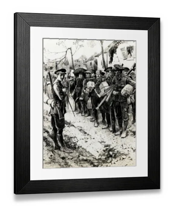 Framed Print : WW1 - Off to the trenches Framed Print : WW1 - Off to the trenches