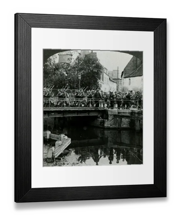 Framed Print : WW1 - Advancing to the front, France Framed Print : WW1 - Advancing to the front, France
