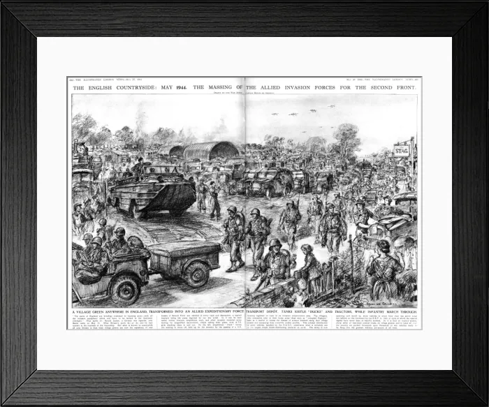 Framed Print : Allied Invasion forces gather Framed Print : Allied Invasion forces gather