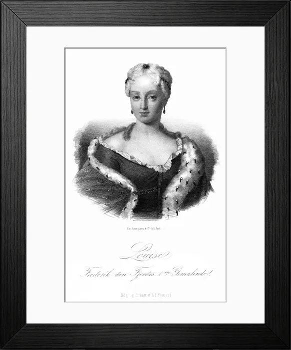 Framed Print : Louise, queen consort of Frederick IV Framed Print : Louise, queen consort of Frederick IV