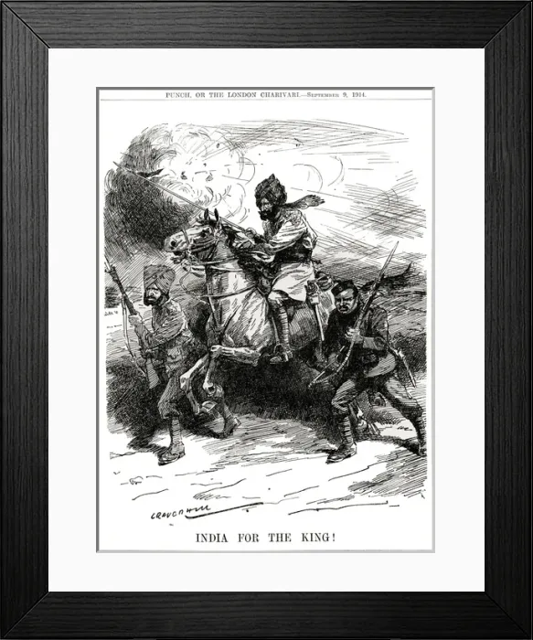 Framed Print : WW1 - India for the King Framed Print : WW1 - India for the King