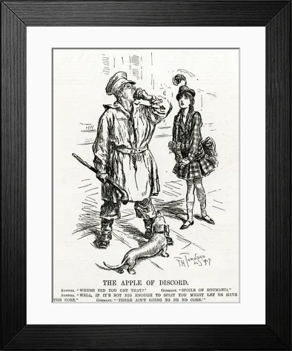 Framed Print : WW1 - Spoils of Romania and Austria denied her share Framed Print : WW1 - Spoils of Romania and Austria denied her share