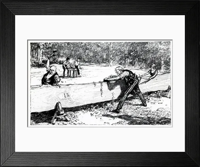 Framed Print : WW1 - Cartoon - Allies working together Framed Print : WW1 - Cartoon - Allies working together