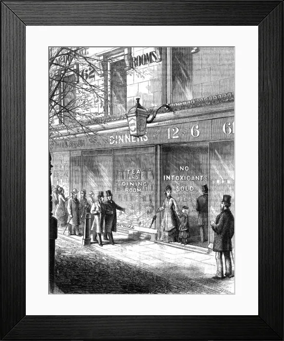 Framed Print : McDougalls Peoples cafe 1879 Framed Print : McDougalls Peoples cafe 1879