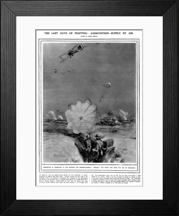 Framed Print : Ammunition Supply By Air Framed Print : Ammunition Supply By Air