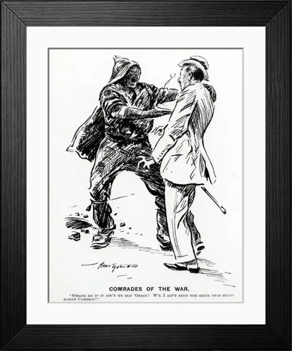 Framed Print : WW1 - Comrades of the war Framed Print : WW1 - Comrades of the war