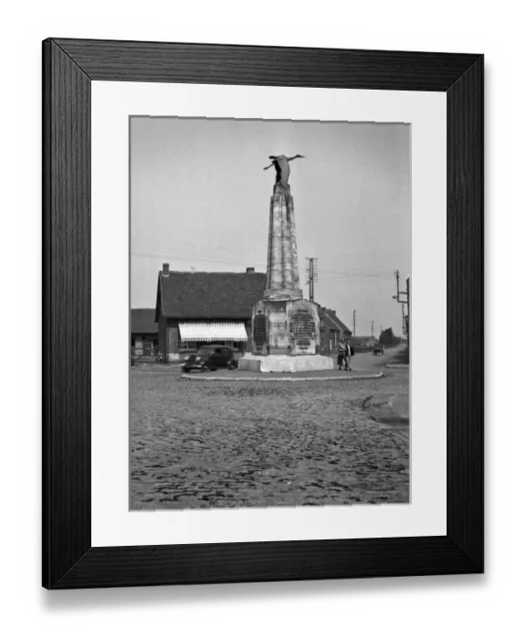 Framed Print : Guynemer memorial, Poelcapelle, Belgium Framed Print : Guynemer memorial, Poelcapelle, Belgium