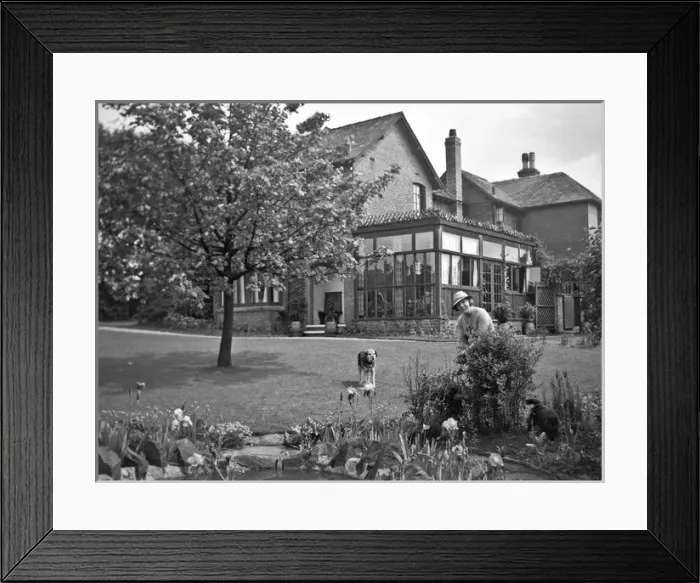 Framed Print : Woman gardening Framed Print : Woman gardening