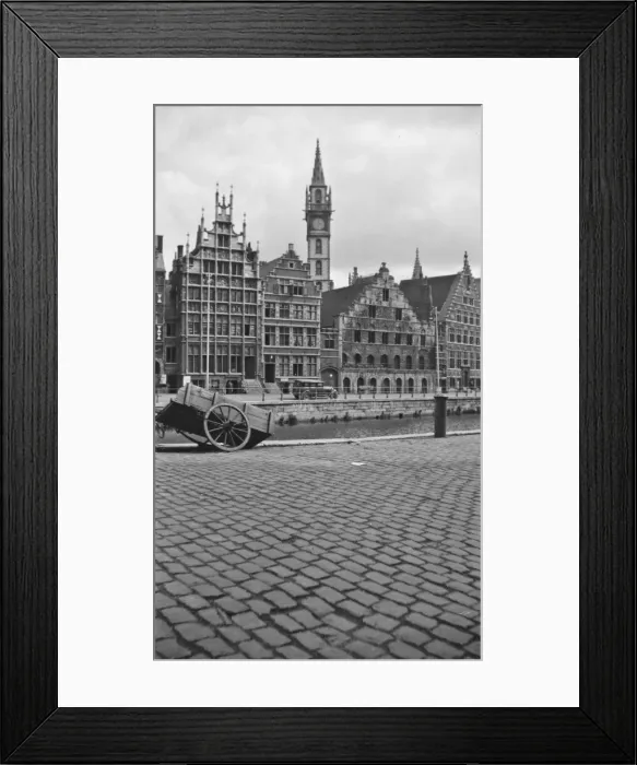 Framed Print : Medieval buildings in Ghent, Belgium Framed Print : Medieval buildings in Ghent, Belgium