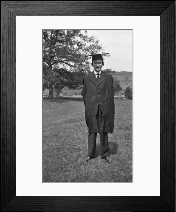 Framed Print : Undergraduate of Bradfield College, Berkshire Framed Print : Undergraduate of Bradfield College, Berkshire