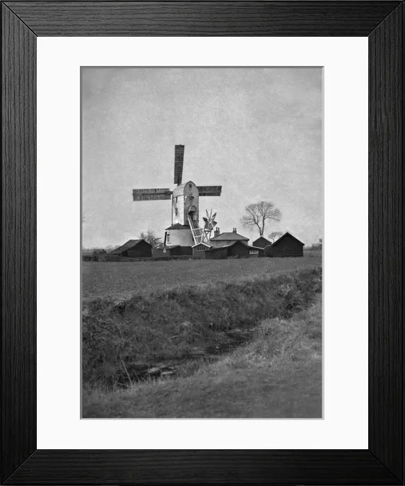 Framed Print : Windmill and farm buildings Framed Print : Windmill and farm buildings