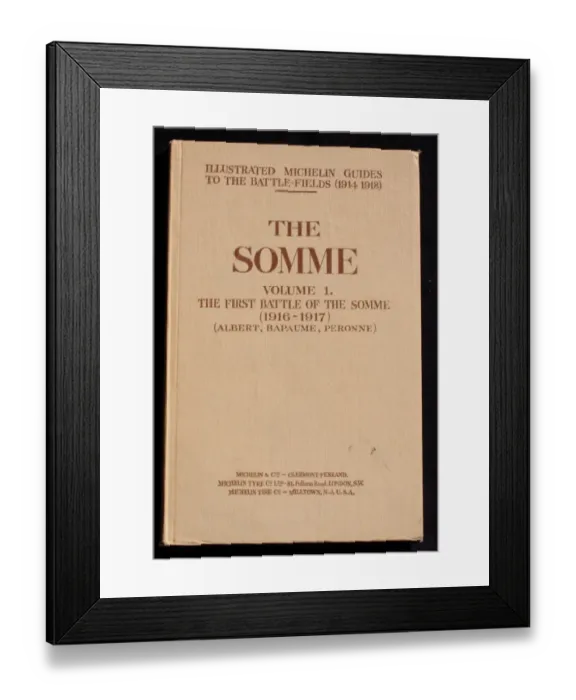 Framed Print : Book cover, The Somme, Michelin Framed Print : Book cover, The Somme, Michelin