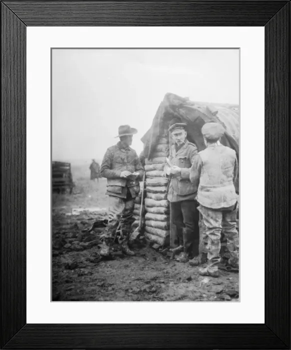 Framed Print : Soldiers on the Western Front, WW1 Framed Print : Soldiers on the Western Front, WW1