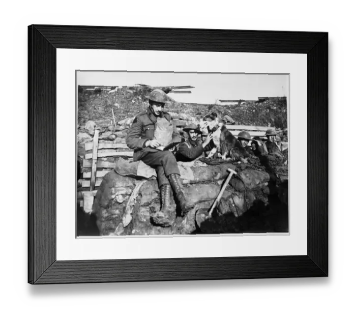 Framed Print : Soldiers on the Western Front, WW1 Framed Print : Soldiers on the Western Front, WW1