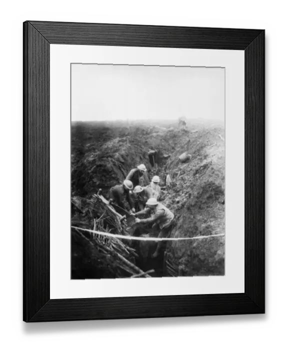 Framed Print : Soldiers on the Western Front, WW1 Framed Print : Soldiers on the Western Front, WW1