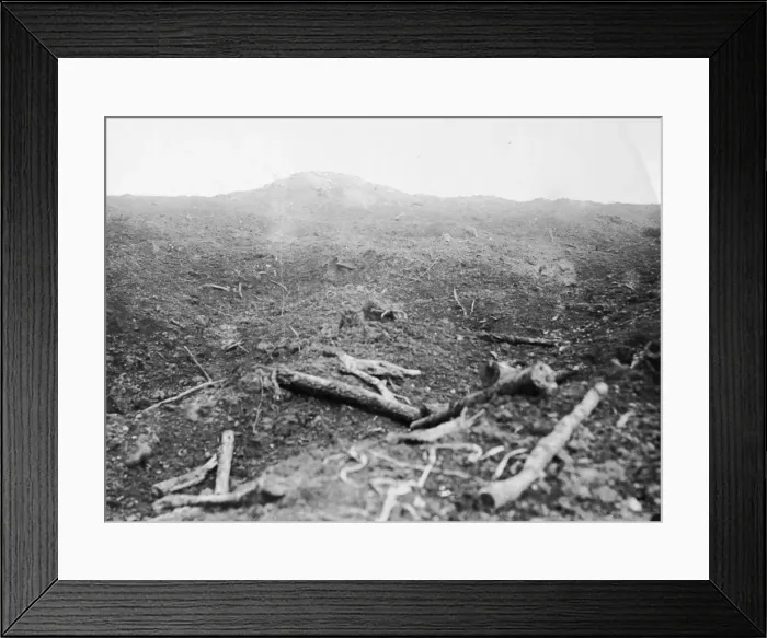 Framed Print : Debris on the Western Front, WW1
