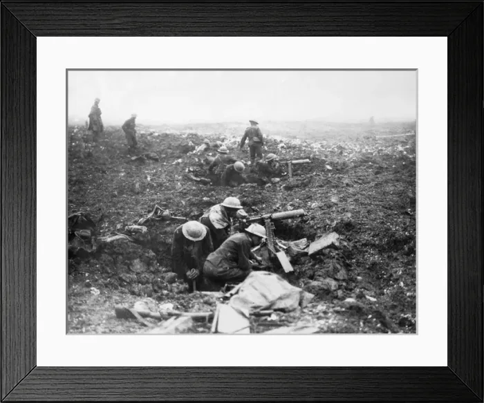 Framed Print : Soldiers on the Western Front, WW1 Framed Print : Soldiers on the Western Front, WW1