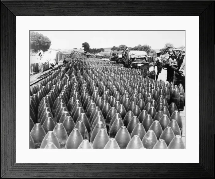 Framed Print : Supply of shells on the Western Front, WW1 Framed Print : Supply of shells on the Western Front, WW1