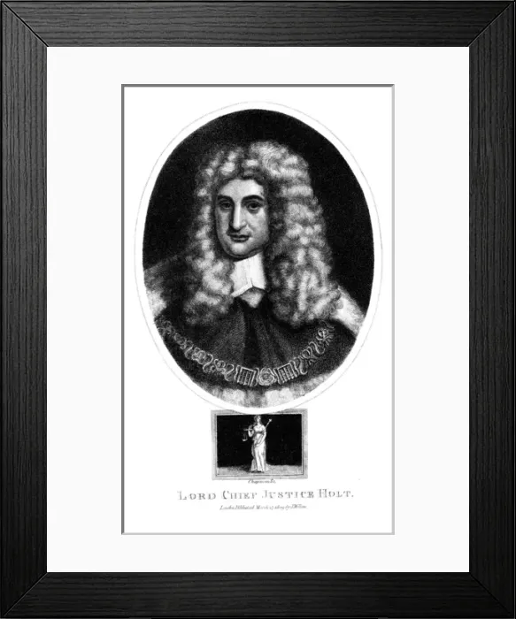 Framed Print : Sir John Holt - English Lawyer, Lord Chief Justice Framed Print : Sir John Holt - English Lawyer, Lord Chief Justice